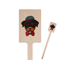 Hipster Dogs 6.25" Rectangle Wooden Stir Sticks - Double Sided