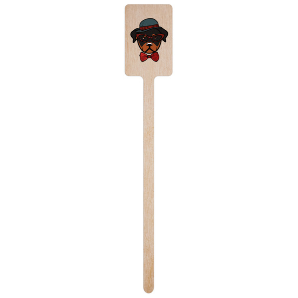 Hipster Dogs Wooden 6.25" Stir Stick - Rectangular - Single Stick
