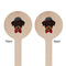 Hipster Dogs Wooden 6" Stir Stick - Round - Double Sided - Front & Back