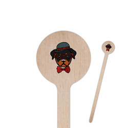Hipster Dogs 7.5" Round Wooden Stir Sticks - Single Sided