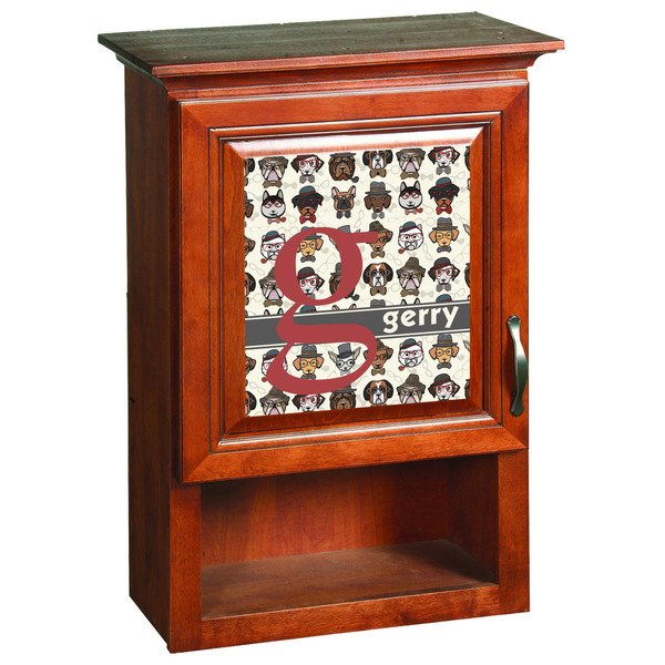 Hipster Dogs Wooden Cabinet Decal (Medium)