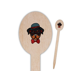 Hipster Dogs Oval Wooden Food Picks