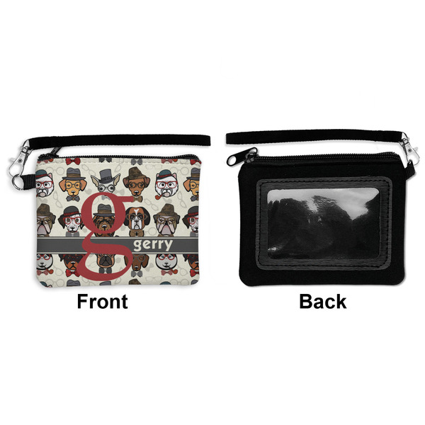 Hipster Dogs Wristlet ID Cases - Front & Back