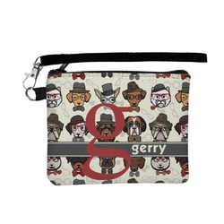 Hipster Dogs Wristlet ID Case w/ Name and Initial