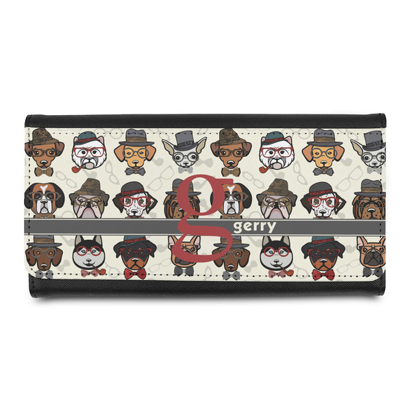 Custom Hipster Dogs Leatherette Ladies Wallet (Personalized)