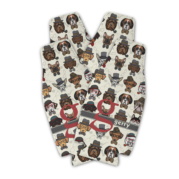 Hipster Dogs Zipper Bottle Cooler - Set of 4 - PARENT MAIN (flat)