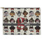 Hipster Dogs Zipper Pouch Large (Front)