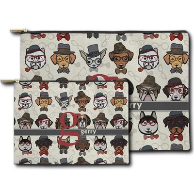 Hipster Dogs Zipper Pouch (Personalized)