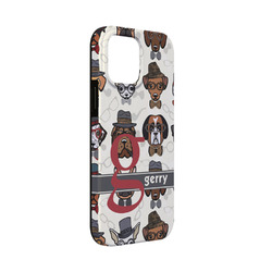 Hipster Dogs iPhone Case - Rubber Lined - iPhone 13 Mini (Personalized)
