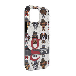 Hipster Dogs iPhone Case - Rubber Lined - iPhone 13 (Personalized)