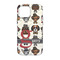 Hipster Dogs iPhone 13 Tough Case - Back