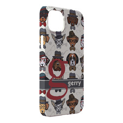 Hipster Dogs iPhone Case - Plastic - iPhone 14 Plus (Personalized)