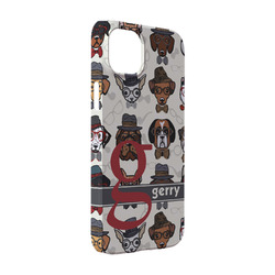 Hipster Dogs iPhone Case - Plastic - iPhone 14 Pro (Personalized)