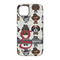 Hipster Dogs iPhone 14 Tough Case - Back