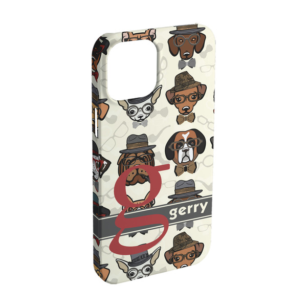 Custom Hipster Dogs iPhone Case - Plastic - iPhone 15 (Personalized)