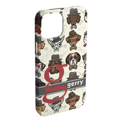 Hipster Dogs iPhone Case - Plastic - iPhone 15 Plus (Personalized)