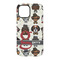 Hipster Dogs iPhone 15 Tough Case - Back