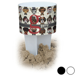 Hipster Dogs Beach Spiker Drink Holder (Personalized)