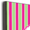 Pink & Green Paisley and Stripes 11x14 Wood Print - Closeup