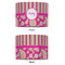 Pink & Green Paisley and Stripes 12" Drum Lampshade - APPROVAL (Fabric)