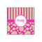 Pink & Green Paisley and Stripes 12x12 Wood Print - Front View