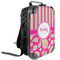 Pink & Green Paisley and Stripes 13" Hard Shell Backpacks - ANGLE VIEW