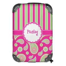 Pink & Green Paisley and Stripes Kids Hard Shell Backpack (Personalized)
