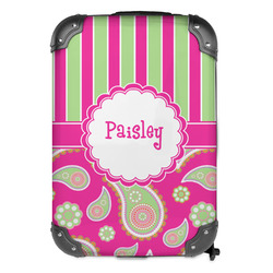 Pink & Green Paisley and Stripes Kids Hard Shell Backpack (Personalized)
