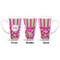 Pink & Green Paisley and Stripes 16 Oz Latte Mug - Approval