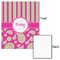 Pink & Green Paisley and Stripes 16x20 - Matte Poster - Front & Back