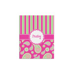 Pink & Green Paisley and Stripes Poster - Multiple Sizes (Personalized)