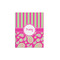 Pink & Green Paisley and Stripes 16x20 - Matte Poster - Front View