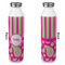 Pink & Green Paisley and Stripes 20oz Water Bottles - Full Print - Approval