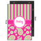 Pink & Green Paisley and Stripes 20x30 Wood Print - Front & Back View