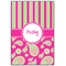 Pink & Green Paisley and Stripes 20x30 Wood Print - Front View