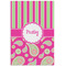 Pink & Green Paisley and Stripes 24x36 - Matte Poster - Front View