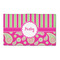 Pink & Green Paisley and Stripes 3' x 5' Patio Rug (Personalized)