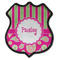 Pink & Green Paisley and Stripes 4 Point Shield