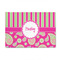 Pink & Green Paisley and Stripes 4' x 6' Patio Rug (Personalized)