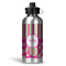 Pink & Green Paisley and Stripes Aluminum Water Bottle