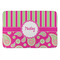 Pink & Green Paisley and Stripes Anti-Fatigue Kitchen Mat (Personalized)