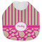 Pink & Green Paisley and Stripes Baby Bib - AFT closed