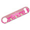 Pink & Green Paisley and Stripes Bar Bottle Opener - White - Front