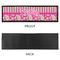 Pink & Green Paisley and Stripes Bar Mat - Large - APPROVAL