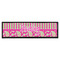 Pink & Green Paisley and Stripes Bar Mat - Large (Personalized)