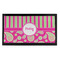 Pink & Green Paisley and Stripes Bar Mat - Small (Personalized)