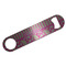 Pink & Green Paisley and Stripes Bar Opener - Silver - Front
