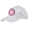 Pink & Green Paisley and Stripes Baseball Cap - White (Personalized)