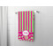Pink & Green Paisley and Stripes Bath Towel - LIFESTYLE