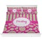 Pink & Green Paisley and Stripes Bedding Set (King)